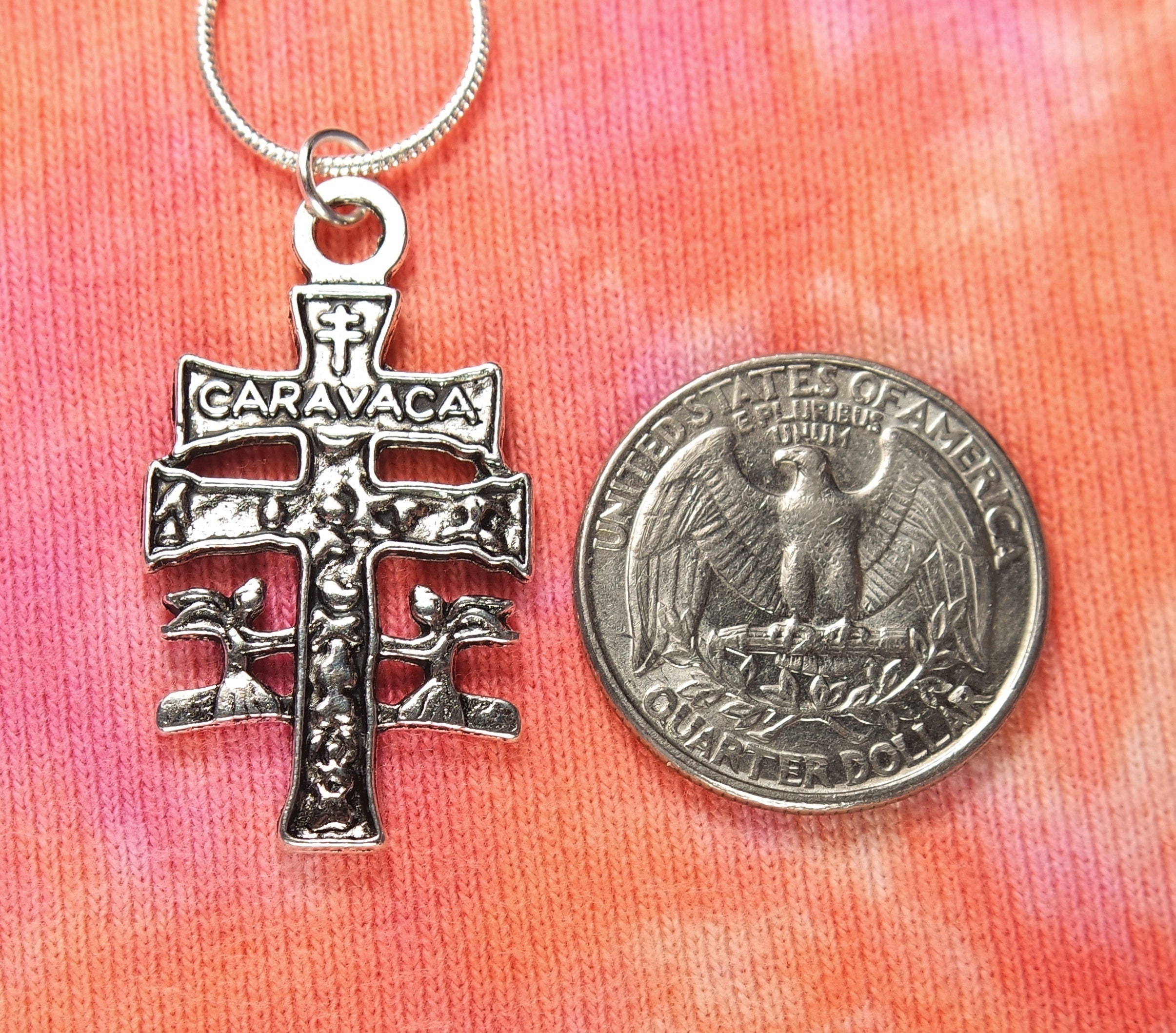 Cross of Caravaca Necklace Holy Cross Crucifix Double Cross | Etsy