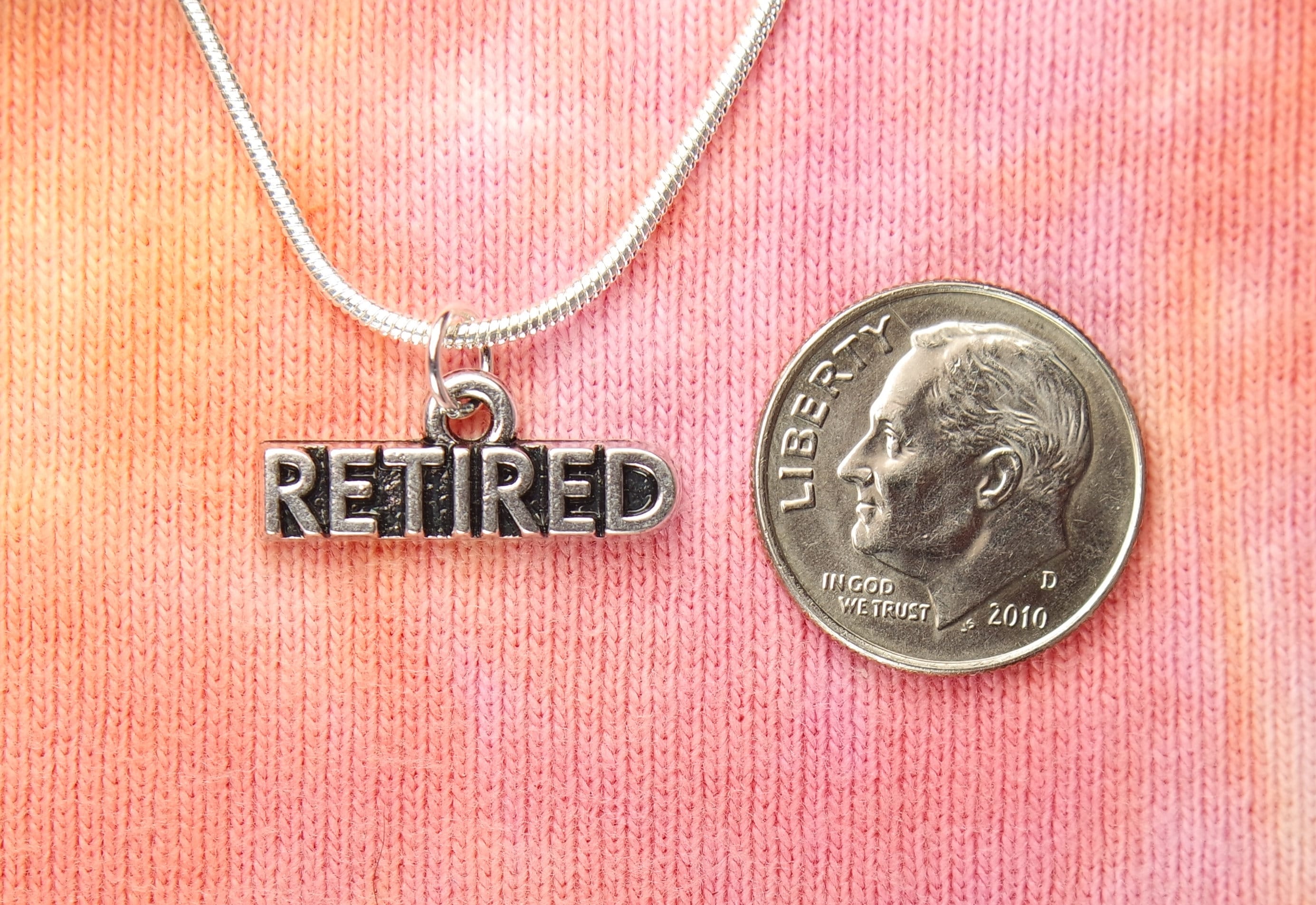 RETIRED Necklace Retirement Jewelry for Men or Women I Quit Etsy