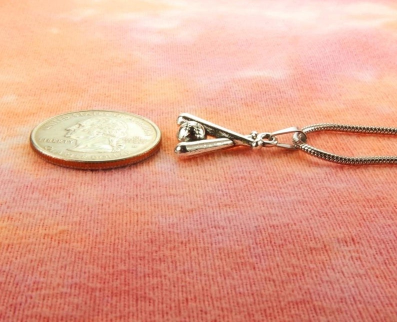 3D Baseball Bats and Ball Necklace NoTarnish Pure 304 Etsy