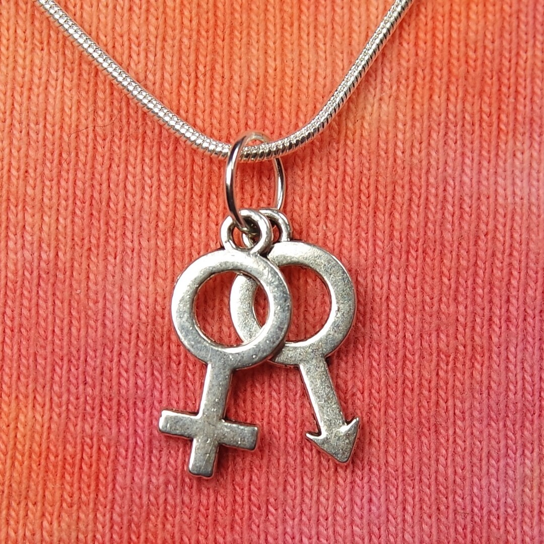 Male and Female Double Charm Necklace Pick 1650 Long Etsy