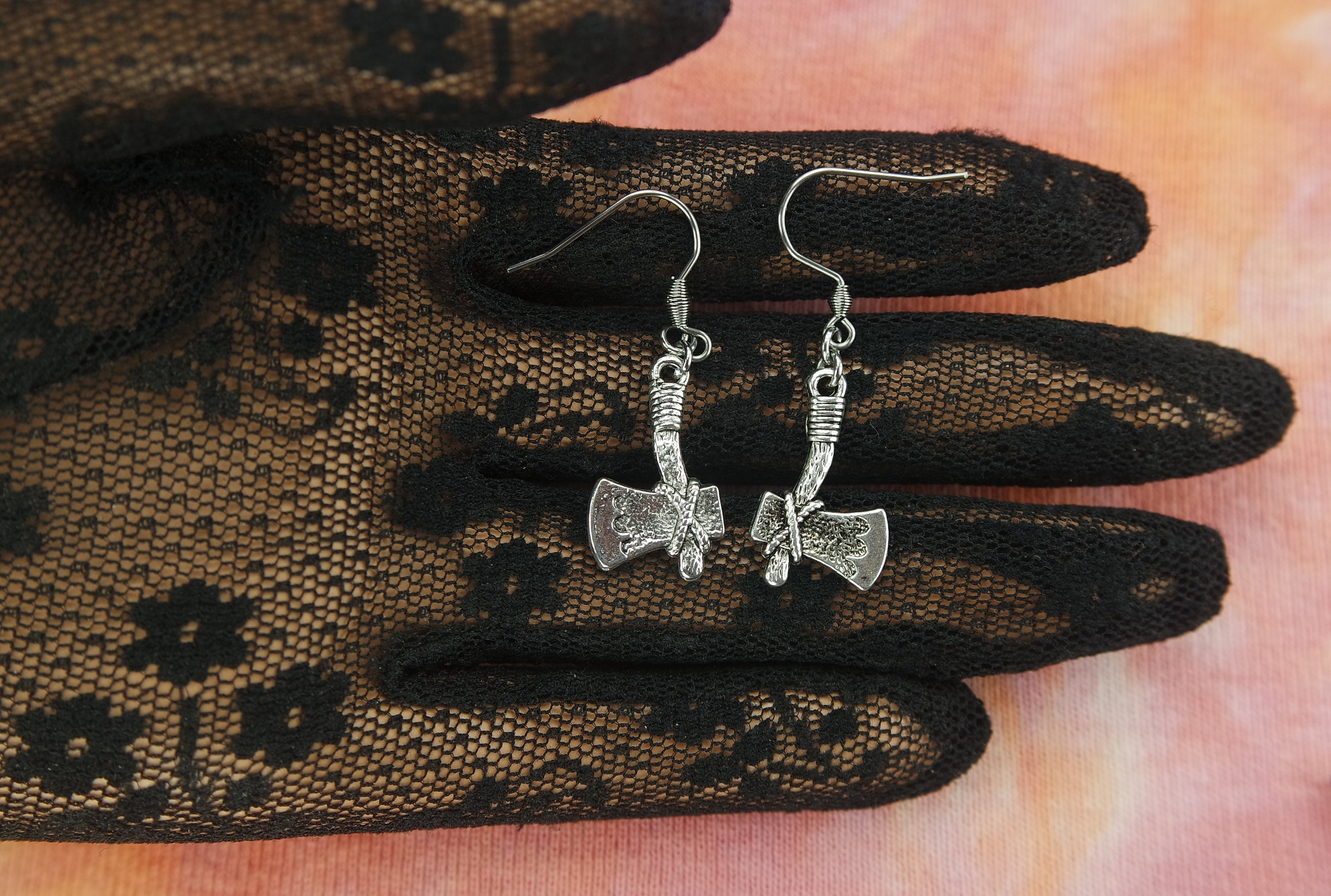 Tomahawk Necklace or Earrings, Ax Axe Tool Weapon Blade Charm