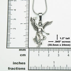 Angel of Independence Necklace, El Ángel Charm Pendant Monumento Independencia Mexico City Statue Jewelry image 4