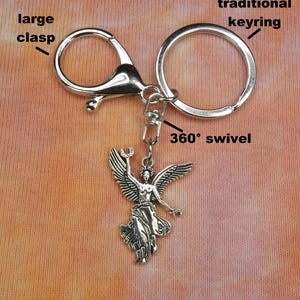 Angel of Independence Necklace, El Ángel Charm Pendant Monumento Independencia Mexico City Statue Jewelry Keychain + Bag Clasp