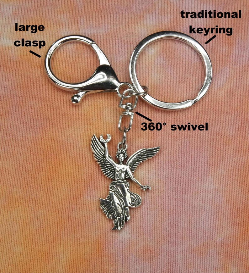 Angel of Independence Necklace, El Ángel Charm Pendant Monumento Independencia Mexico City Statue Jewelry Keychain + Bag Clasp