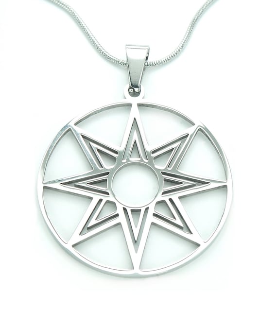 Large Octagram Necklace or Earrings, Waterproof Stainless, 8 Large Octagram Necklace or Earrings, Waterproof Stainless, 8