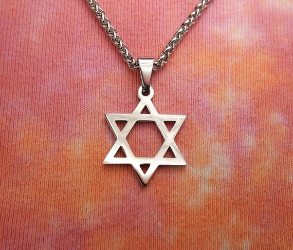 Moissanite Jewish Star Magen David Pendant Iced Necklace Silver Real 925  Silver | eBay
