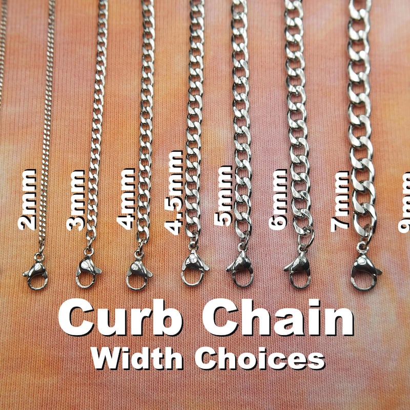 Curb Chain Steel Miami - Etsy