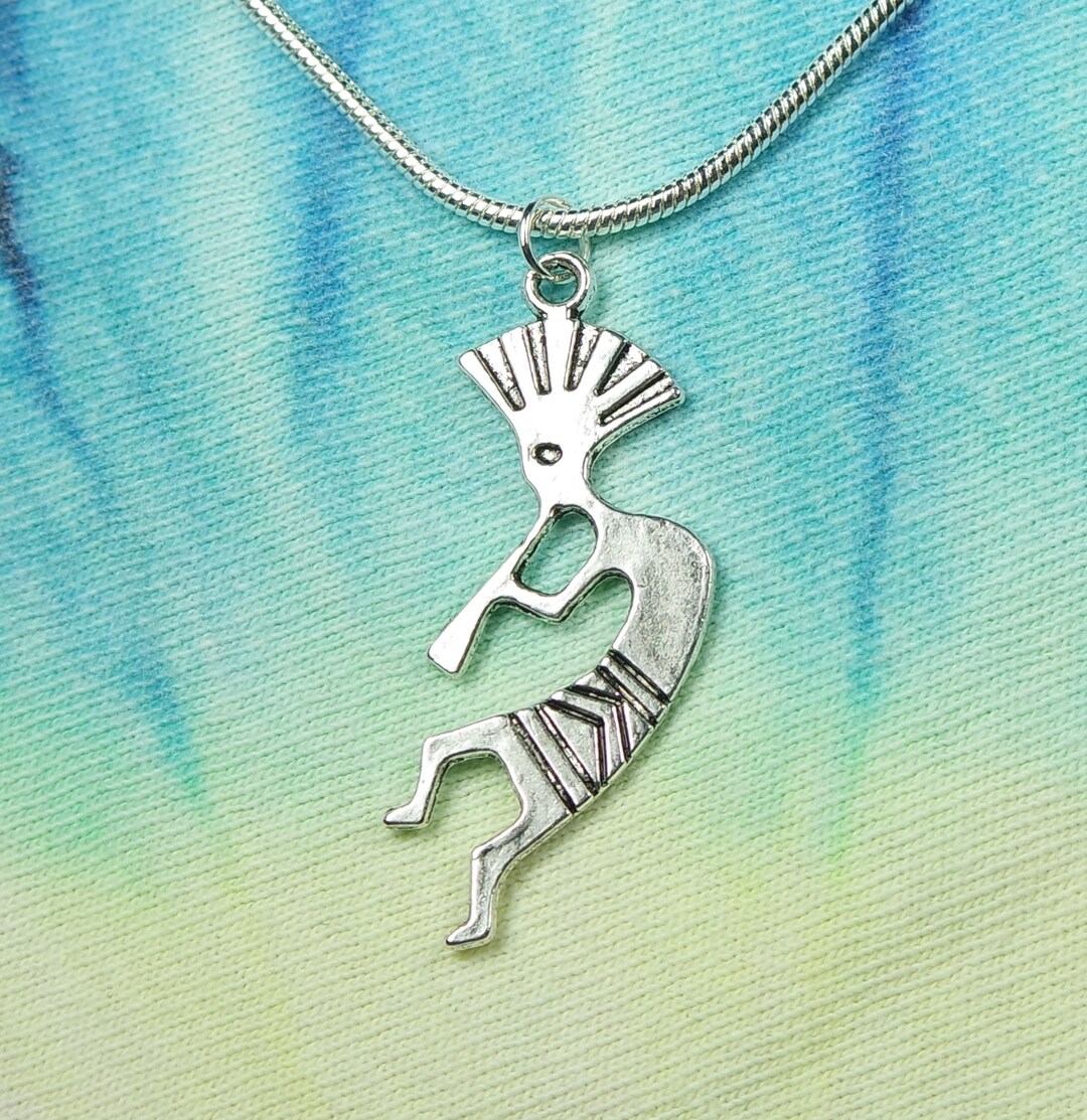 Kokopelli Necklace Native American Indian Fertility Talisman Etsy