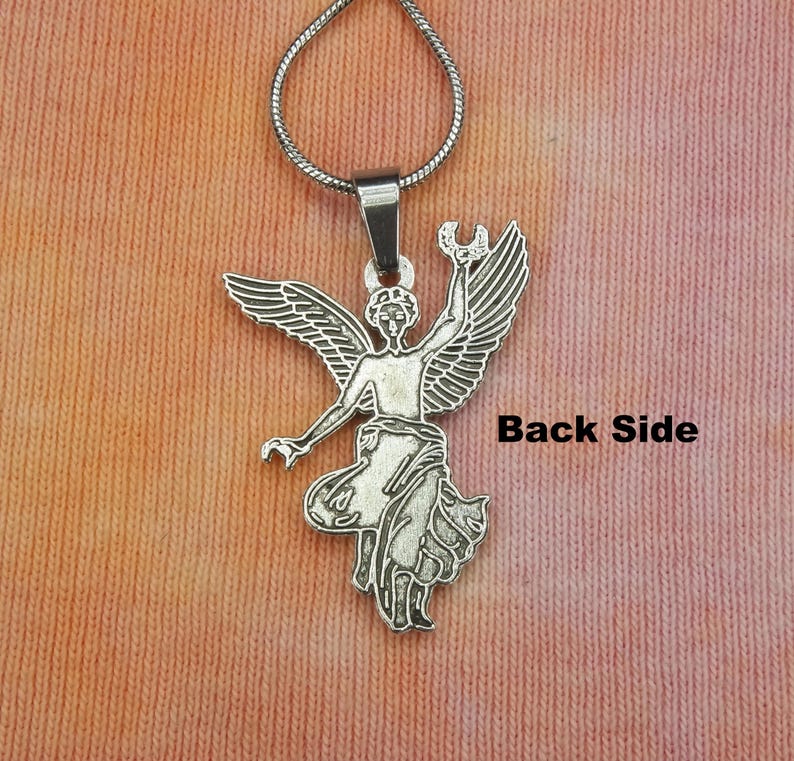 Angel of Independence Necklace, El Ángel Charm Pendant Monumento Independencia Mexico City Statue Jewelry image 2