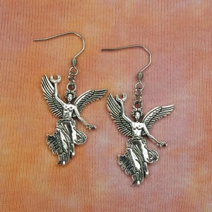 Angel of Independence Necklace, El Ángel Charm Pendant Monumento Independencia Mexico City Statue Jewelry Pair of Earrings