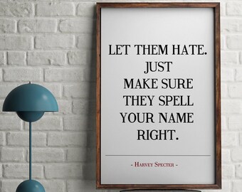 Harvey Specter Print Etsy France