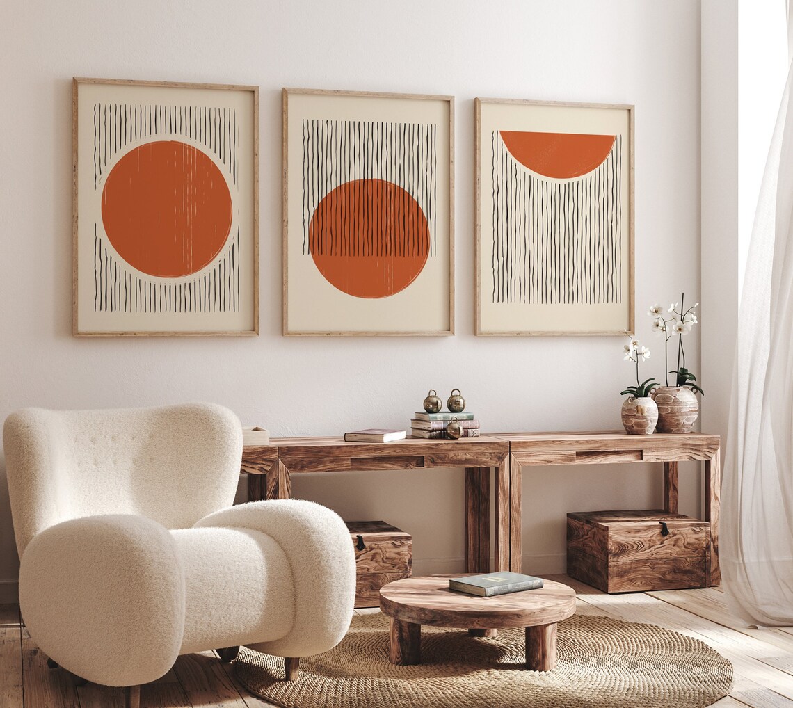 Mid Century Modern Poster Set Mid Century Modern Printable - Etsy