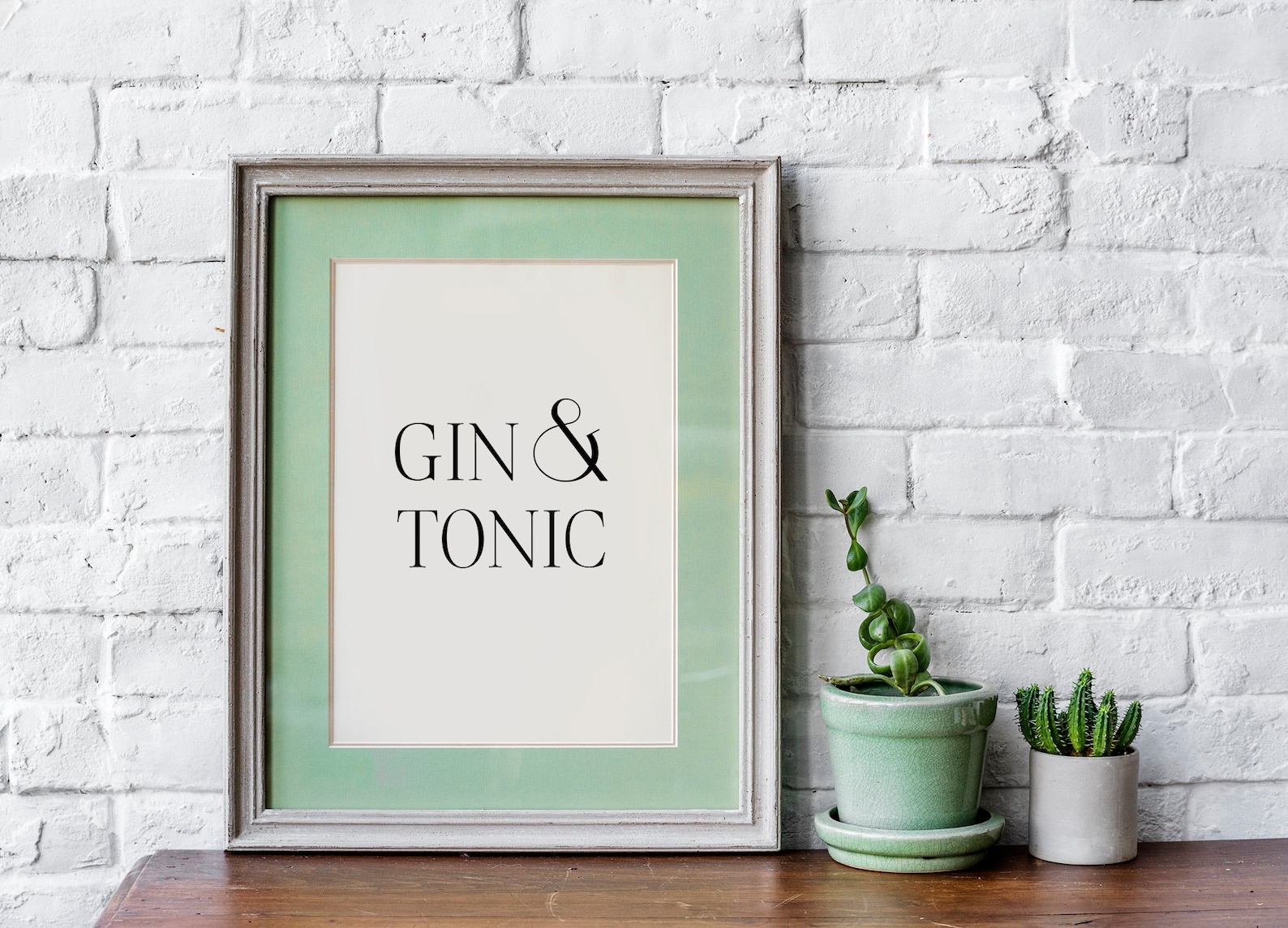 Gin and Tonic Poster Gin & Tonic Poster Printable Poster Etsy