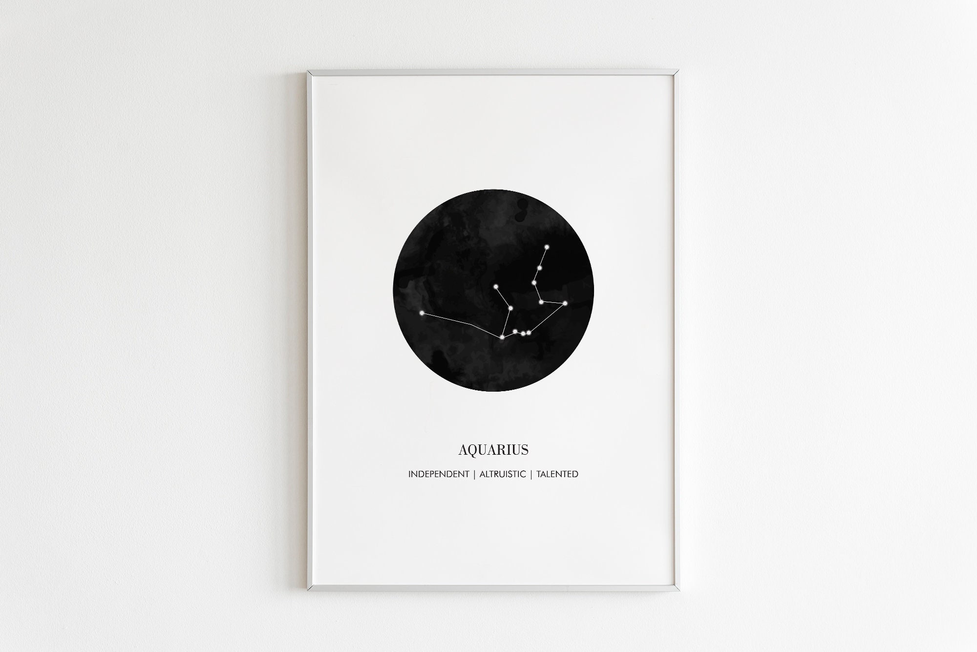 Zodiac Sign Poster Astrology Wall Art Printable Poster Home Decor Aquarius Sign Poster Astrology Poster Wall Art Aquarius Poster