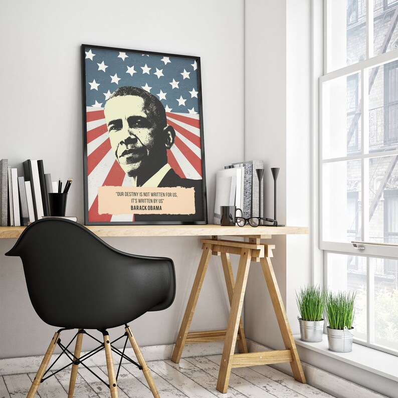 Obama Poster Barack Obama Poster Obama Pop Art Obama Wall ...