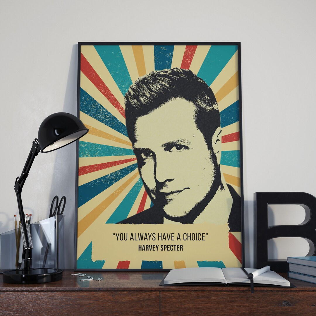 Harvey Specter Poster, Harvey Specter Pop Art Poster, Harvey Specter Print, Harvey Specter Quote