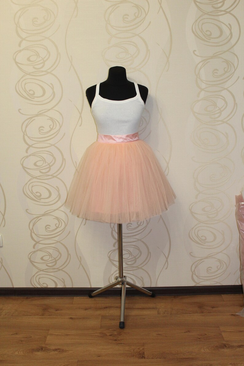 Bridesmaid dusty rose tulle skirt adult tutu skirt