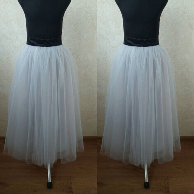 Sex and the city knee length tulle skirt women Etsy