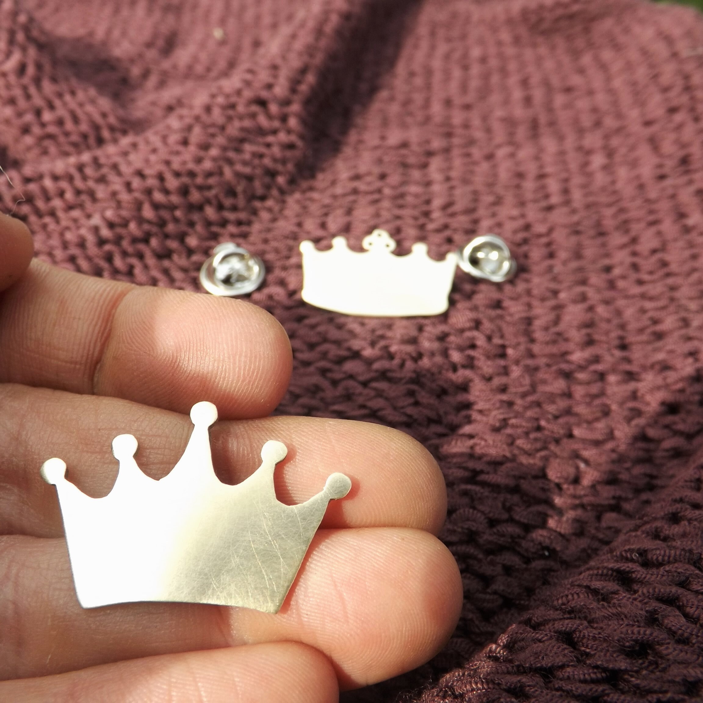 Crown Pin. Brass Crown. Royal Brooch. Queen King Pin. Royal Etsy UK