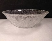 Vintage Anchor Hocking Clear Glass Serving Bowl
