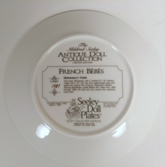 mildred seeley doll plates