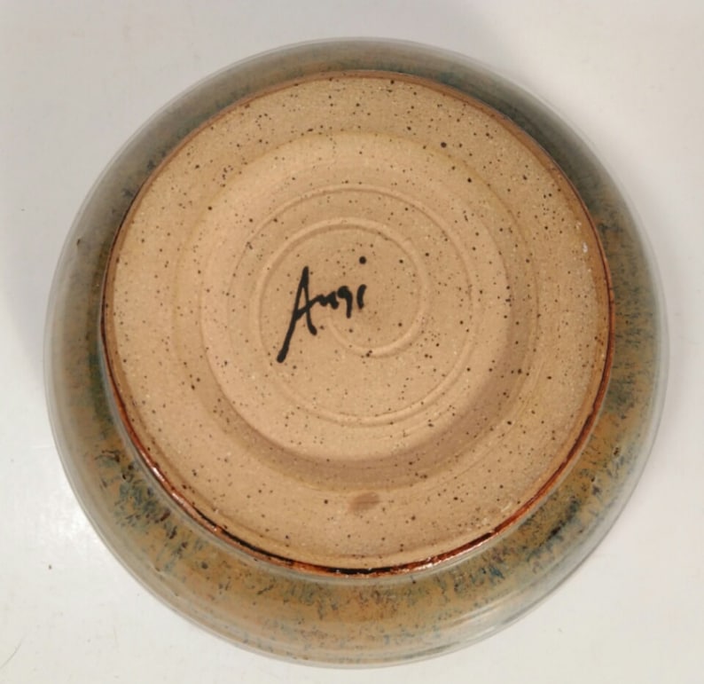 Vintage Handmade Pottery Bowl Signed by maker