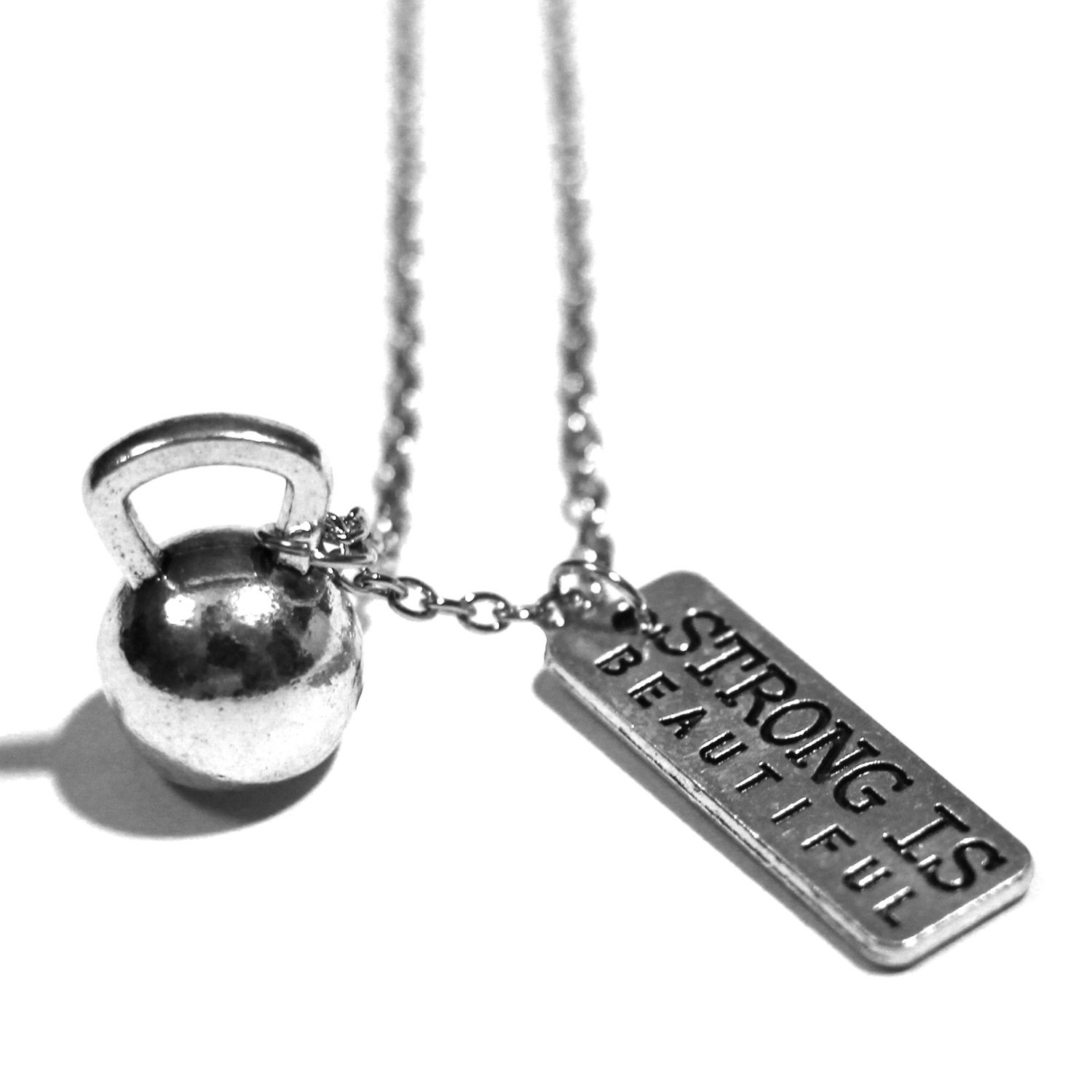 Kettlebell Pendant Necklace - Etsy