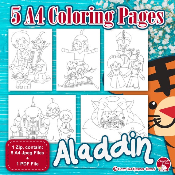 660 Download Aladdin Coloring Book Pdf Picture HD