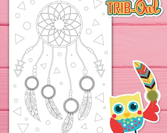 Coloring Pages, TribOWL , Coloring Activity , Fun Activity, Kids Activity