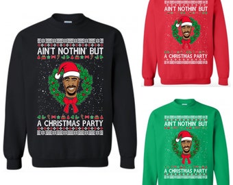 2pac xmas sweater