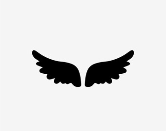 Angel Wings Silhouette Angel silhouette Etsy