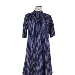 VINTAGE: Marimekko blue-white cotton dress from HÄRKKI print