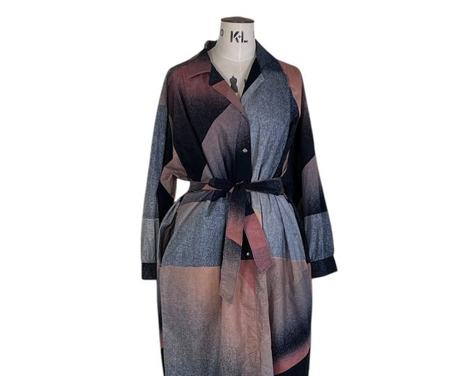 VINTAGE: 80s Marimekko HELLE print dress - hand made