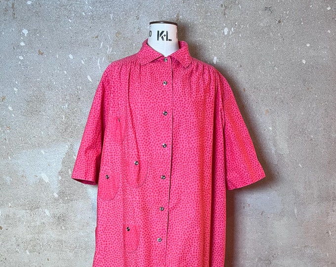 VINTAGE: Marimekko pink KIHLATASKU dress designed by Vuokko Nurmesniemi