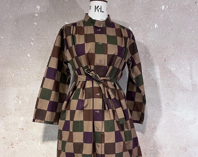 VINTAGE: Marimekko PIAZZA print dress from 70s