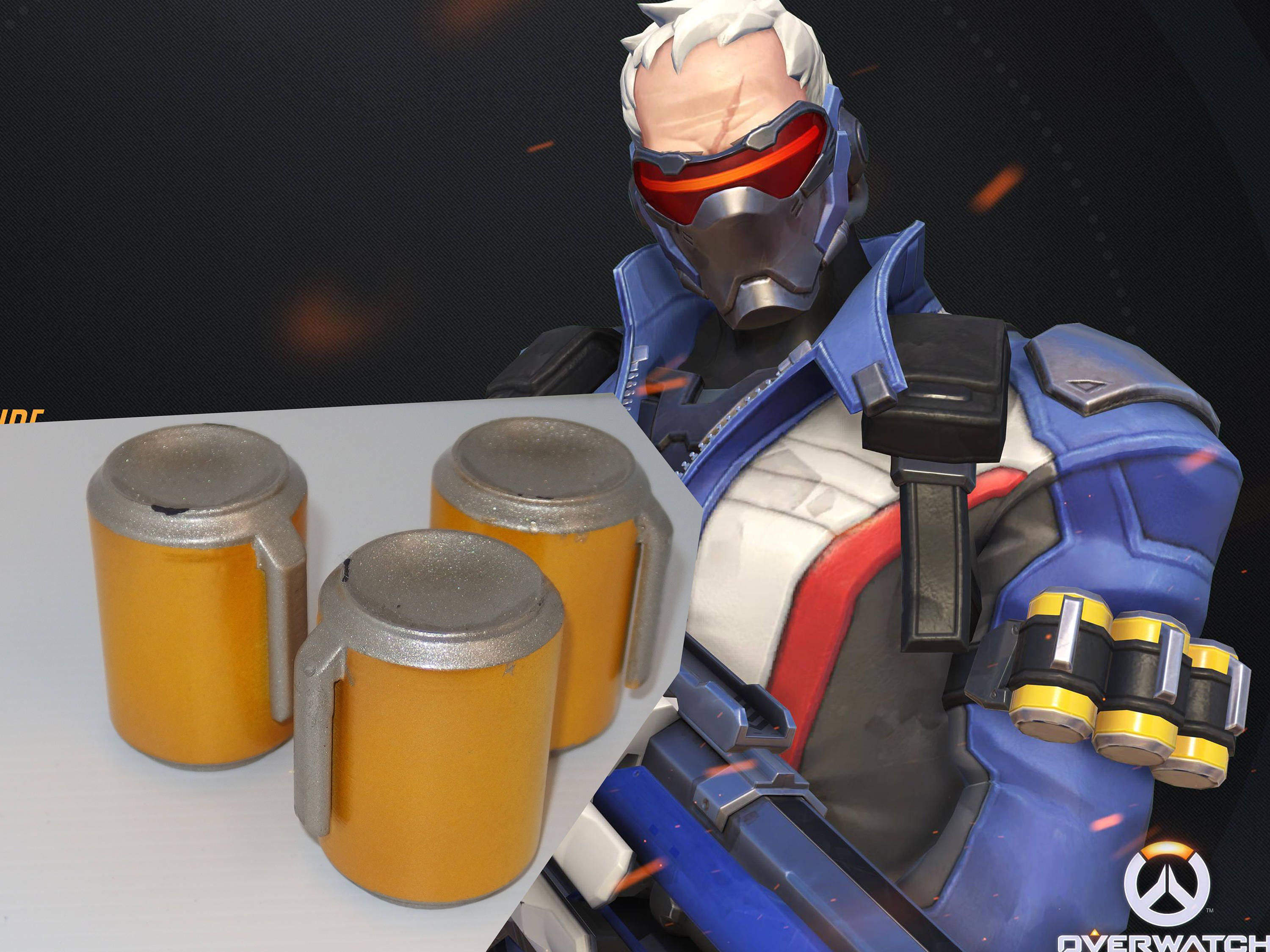 Overwatch Soldier 76 Cosplay Grenades costume prop video Etsy