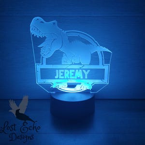 Dinosaur Park T-Rex 2 Personalized Tyrannosaurus Rex Night Light Gift
