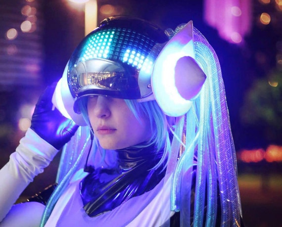 League Of Legends Dj Sona Led Panel For Cosplay Costume Etsy