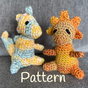 Crochet Pattern & Video - Desert Dinosaur