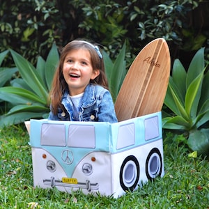 SURFER BUS - Juego de bricolaje - Descarga instantánea - Incluye instrucciones y lección gratuita sobre seguridad en la playa