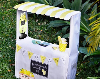 LEMONADE STAND - DIY Set - Instant Download- Includes Instructions and Free Lesson on Running a Small Business