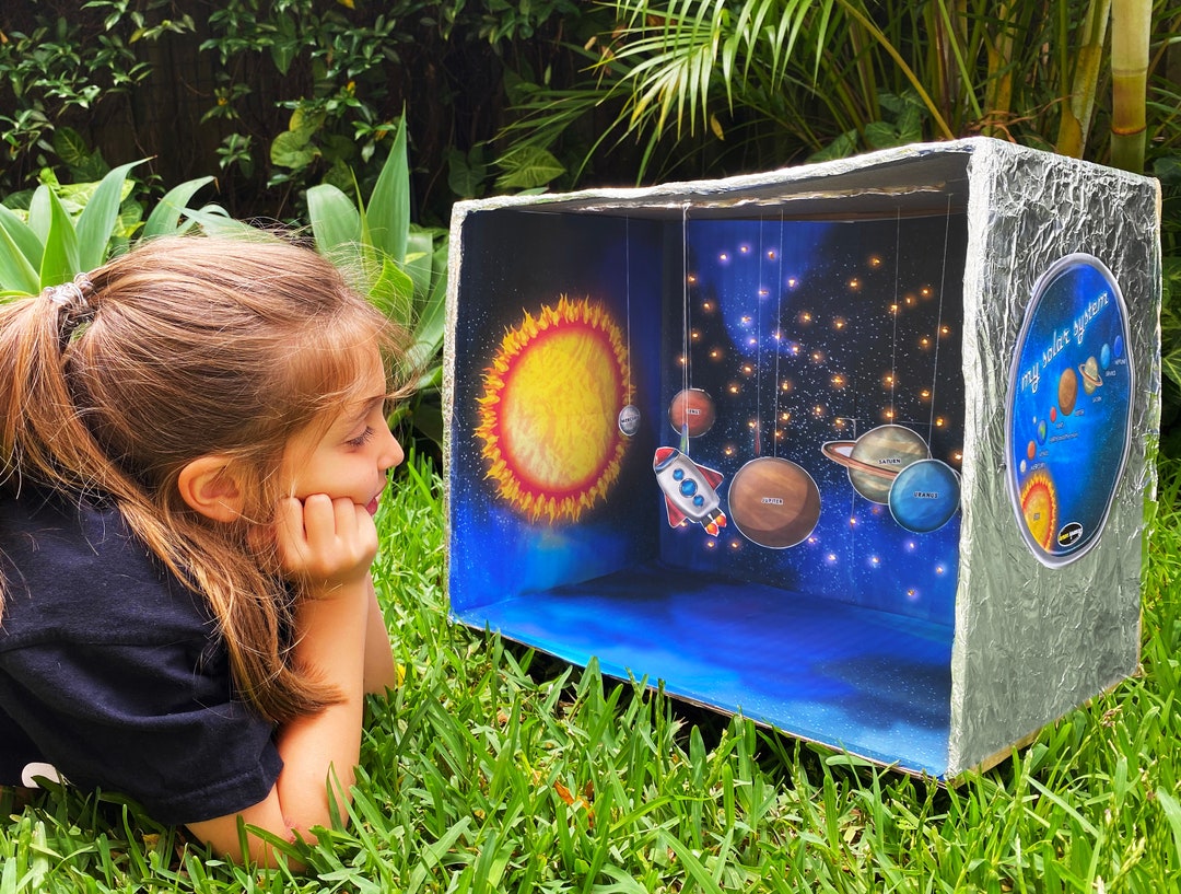 SOLAR SYSTEM diorama DIY Set Instant Download Includes Instructions and  Free Lesson on Planets in Our Solar System 