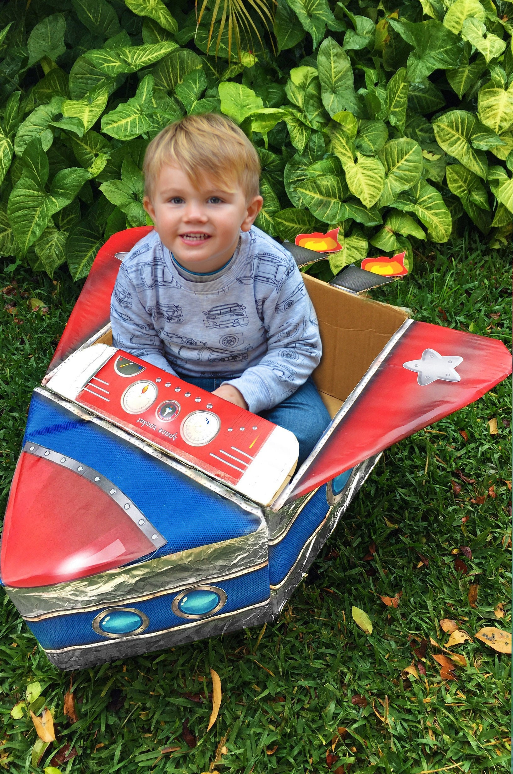 SPACE ROCKET - DIY Set - Instant Download- Includes Instructions and Free Lesson on Solar System