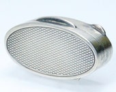 Antique French Art Deco Silver Snuff Pill Box