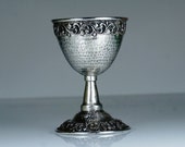 Antique French Victorian Silver Goblet