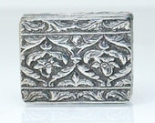 Antique Victorian Silver Pill Snuff Box