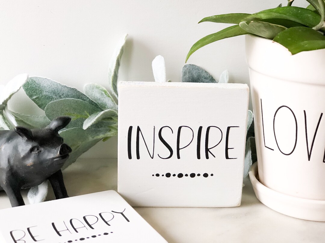 Sign Decor Set Inspirational Mini Wood Sign Set: Farmhouse Tiered Tray Decor - Etsy