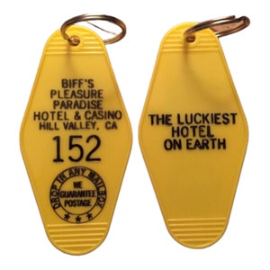 BACK TO THE Future &quot;Biff&#39;s Pleasure Paradise&quot; Keytag