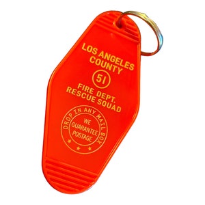 EMERGENCY Fire Fighting 70s TV Show Keytag