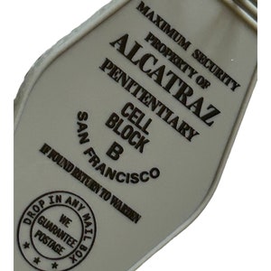 Alcatraz prison, San Francisco inspired key tag
